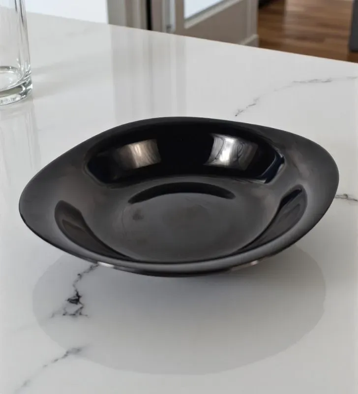 Plato Hondo Venecia Opal Negro 23 cm – Ranieri