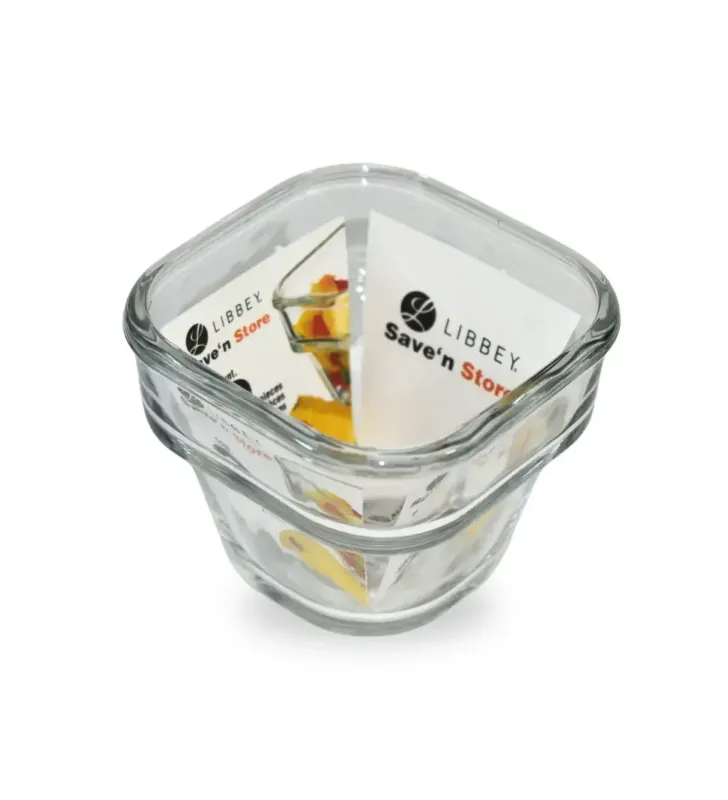 Flanera chica con tapa Libbey 55944 | Vidrio resistente