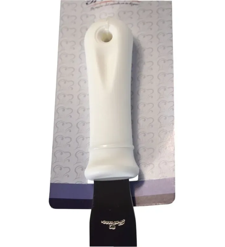 Espátula Pastelera 8" – Mango Plástico Blanco | Travessa