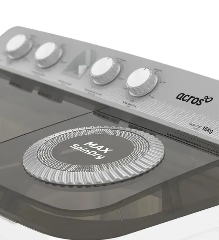 Lavadora Twin Tub Acros ALD1645JE 16 kg – 2 tinas Semi-automática