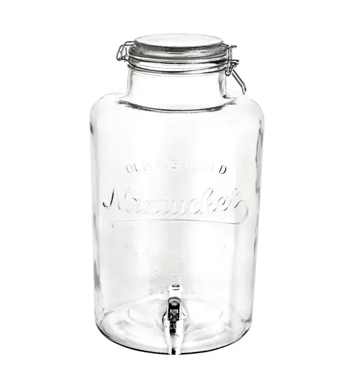 Dispensador Vittori 2811 – Vitrolero vidrio con tapa 8 L