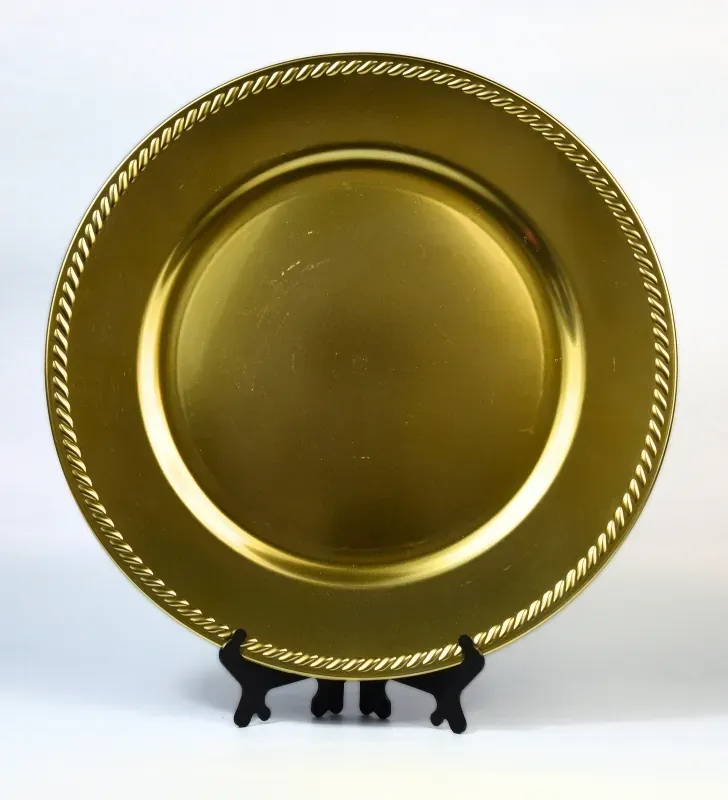 Plato Base Málaga Dorado – Vittori 3703D