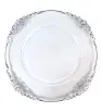 Plato Base Cádiz con Filo Plata – Vittori 3704P