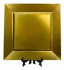 Plato Base Cuadrado Bari Dorado Plástico – Vittori 3705D