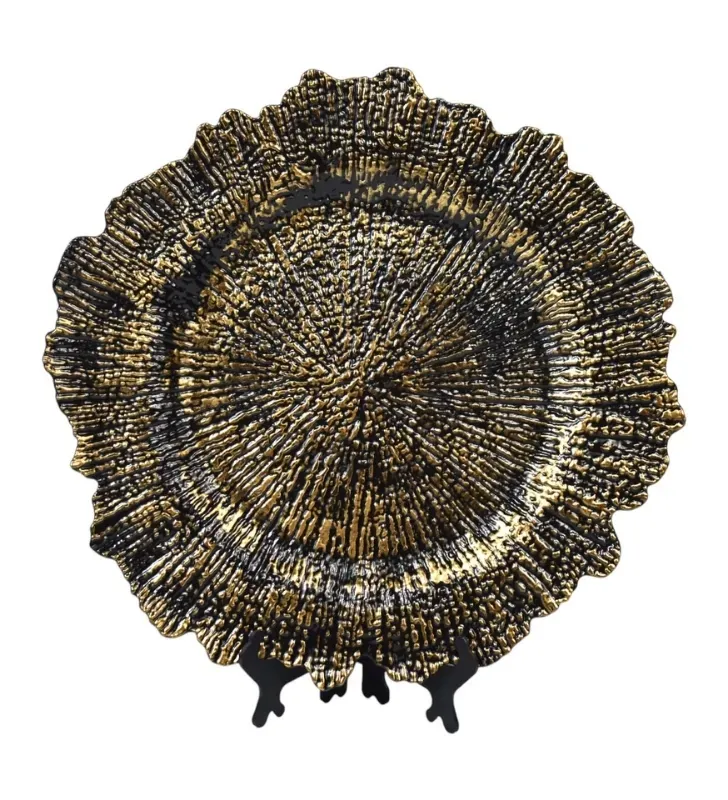 Plato Base Atena Negro – Vittori 3706