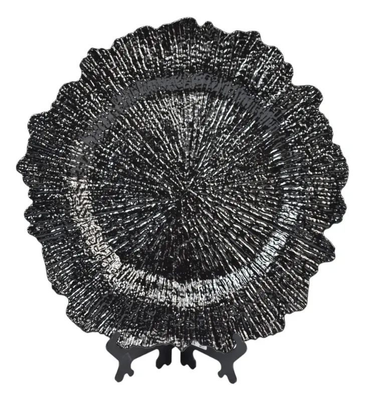Plato Base Atena Negro – Vittori 3706