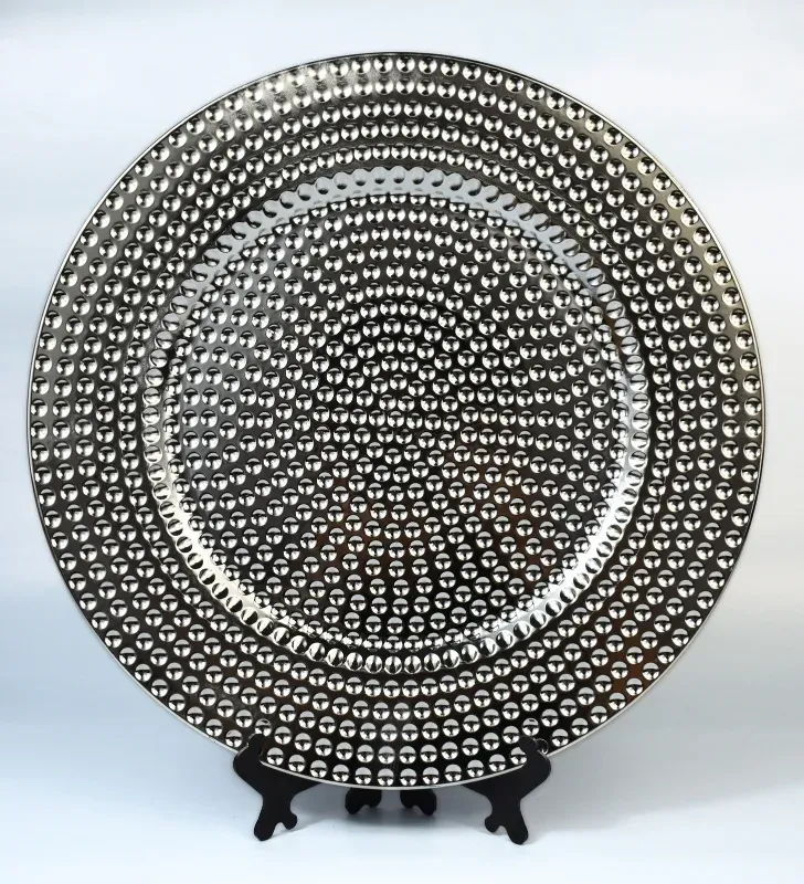 Plato Base Lunares Plata – Vittori 3707P