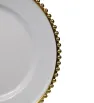 Plato Base Perla Filo Dorado – Vittori 2711D
