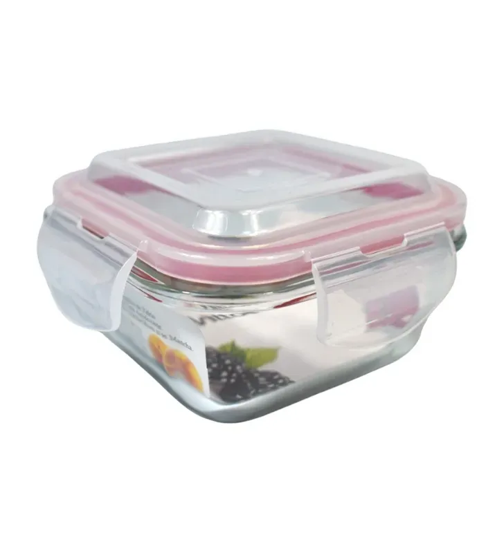 Recipiente Hermético Cubiq Rojo 320 ml – Vittori 3001R