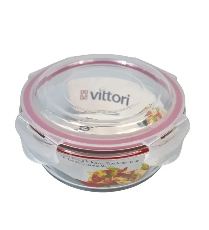 Recipiente Hermético Orby Rojo 620 ml – Vittori 3005R