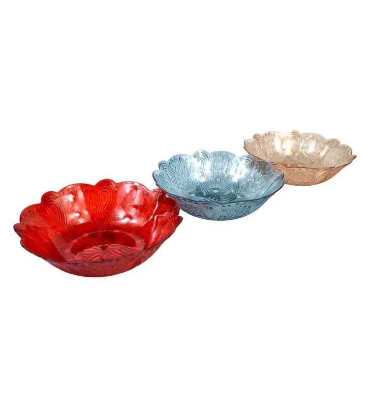 Frutero de Plástico AA-1012-1 – Diseño Floral Decorado