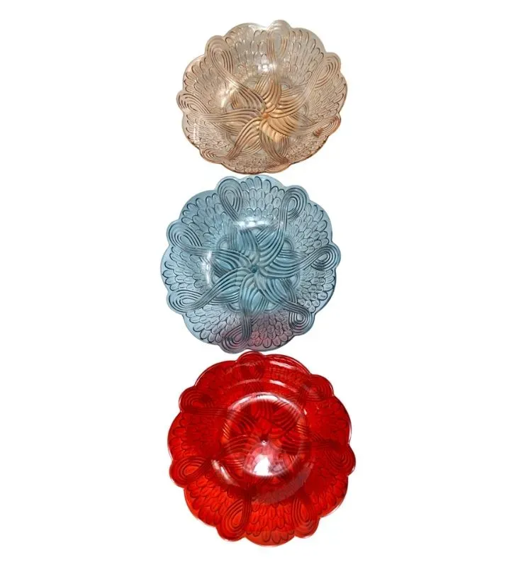 Frutero de Plástico AA-1012-1 – Diseño Floral Decorado