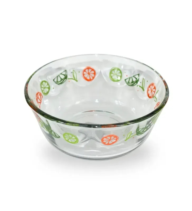 Tazón decorado cítricos  Crisa