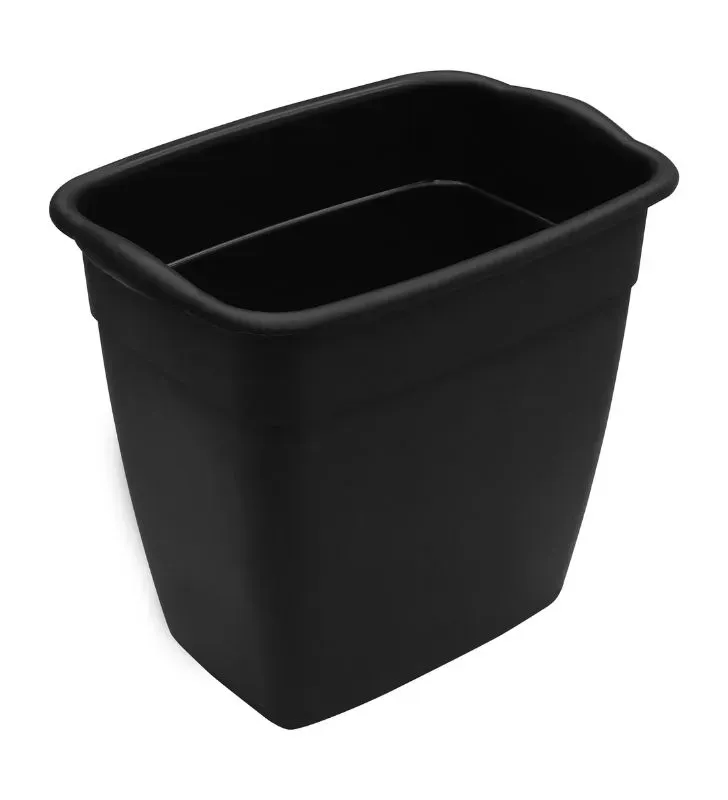 Cesto Papelero Rectangular Plastictrends CP11R – 11 L, Negro