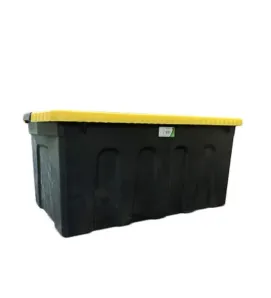 Caja Heavy Duty Plastictrends 33 gal con tapa