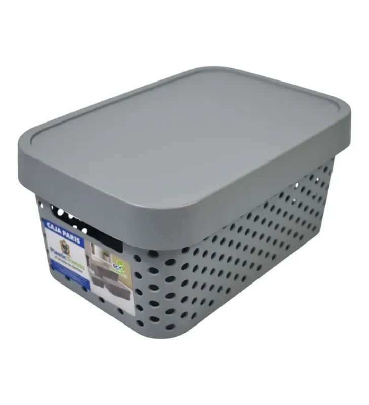 Caja Paris Plastictrends 4.5 L con tapa