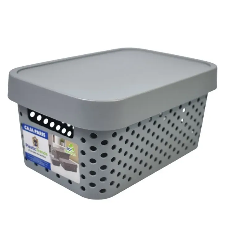 Caja Paris Plastictrends 4.5 L con tapa