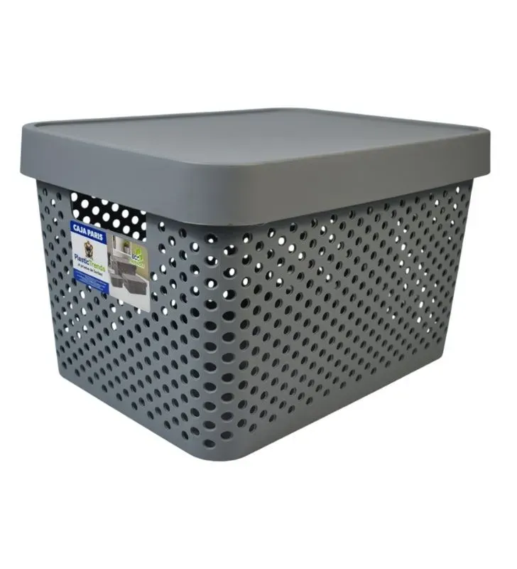 Caja Paris Plastictrends 17 L con tapa