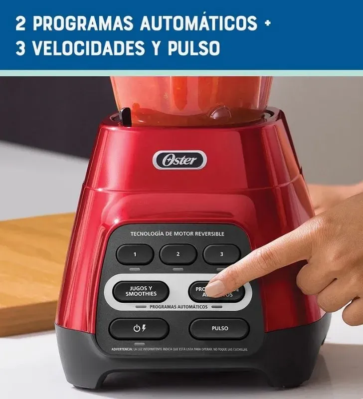 Licuadora Clásica Oster® Roja – BLST4126R con Perilla Ergonómica