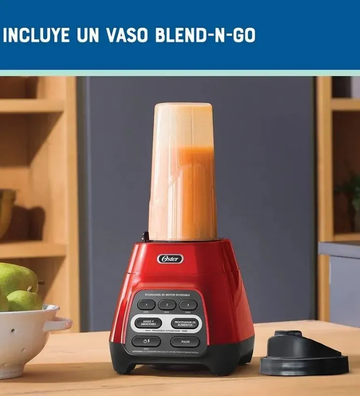 Licuadora Clásica Oster® Roja – BLST4126R con Perilla Ergonómica