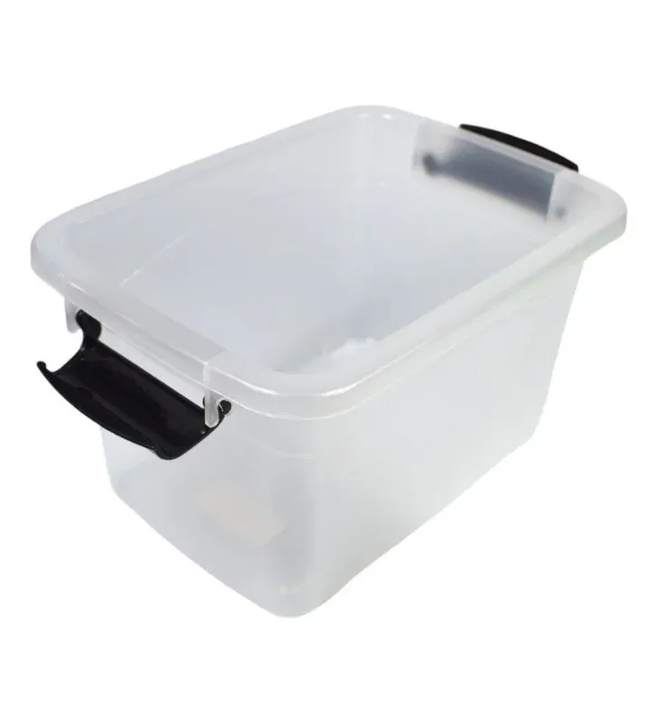 Caja Diego 6 L Natural con Tapa, Broches y Asa – Europlast