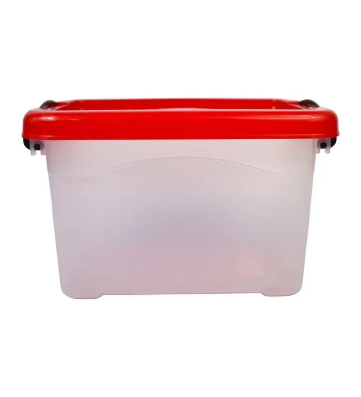Caja Diego 6 L Natural con Tapa, Broches y Asa – Europlast