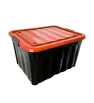 Caja Diego 95 L Negra con Tapa Colores, Broches y Ruedas – Europlast