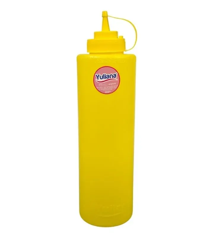 Mostacero Americano MX-505A 48 oz Amarillo – Yuliana | Dispensador de aderezos