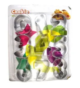 Set de Cortadores metálicos — acero inoxidable para galletas