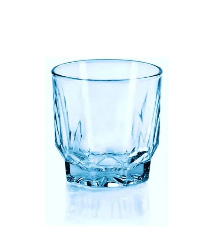 Vaso Prisma Azul Lunita | Vidrio Elegante y Resistente