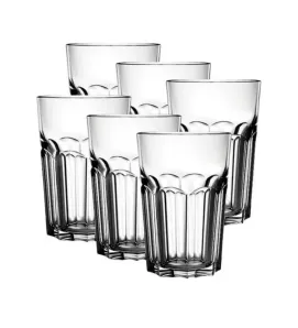 Set de 6 Vasos Boston 000 Crisa – Vidrio 377 ml