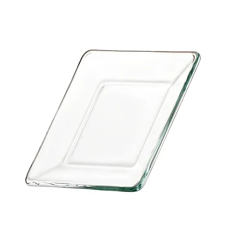 Plato Cuadrado 6" Libbey 0763 – Vidrio Transparente