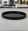 Plato Redondo Barcelona 23 cm Melamina Negra Brillante – Tavola 83795