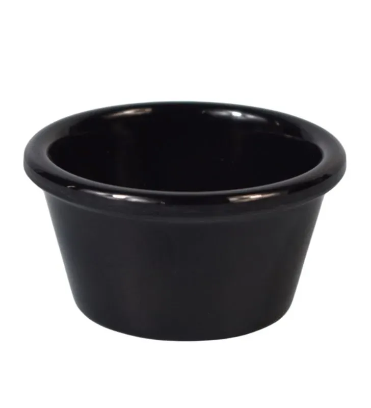 Ramekin 2 oz Melamina Negra TÁVOLA – Resistente y Ligero