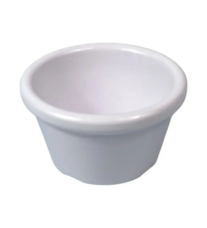 Ramekin 4 oz Melamina Blanca TÁVOLA – Resistente y Ligero