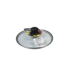 Tapa de Vidrio 22 cm TÁVOLA con Pomo de Baquelita – Resistente y Funcional