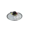 Tapa de Vidrio 22 cm TÁVOLA con Pomo de Baquelita – Resistente y Funcional