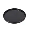 Plato Redondo Barcelona 27 cm Melamina Negra TÁVOLA – Elegante y Resistente