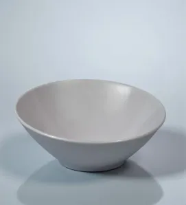 Tazón Inclinado 21 cm Melamina Blanca TÁVOLA – Elegante y Resistente