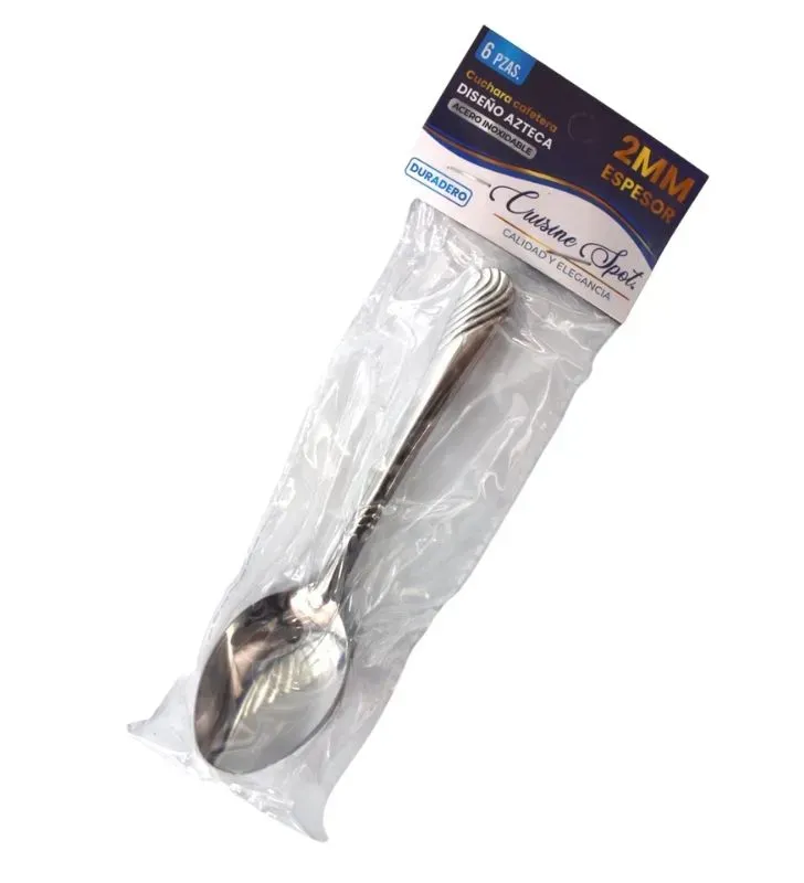 Set 6 Cucharas Cafeteras Azteca Cuisine Spot E113 – Acero Inoxidable