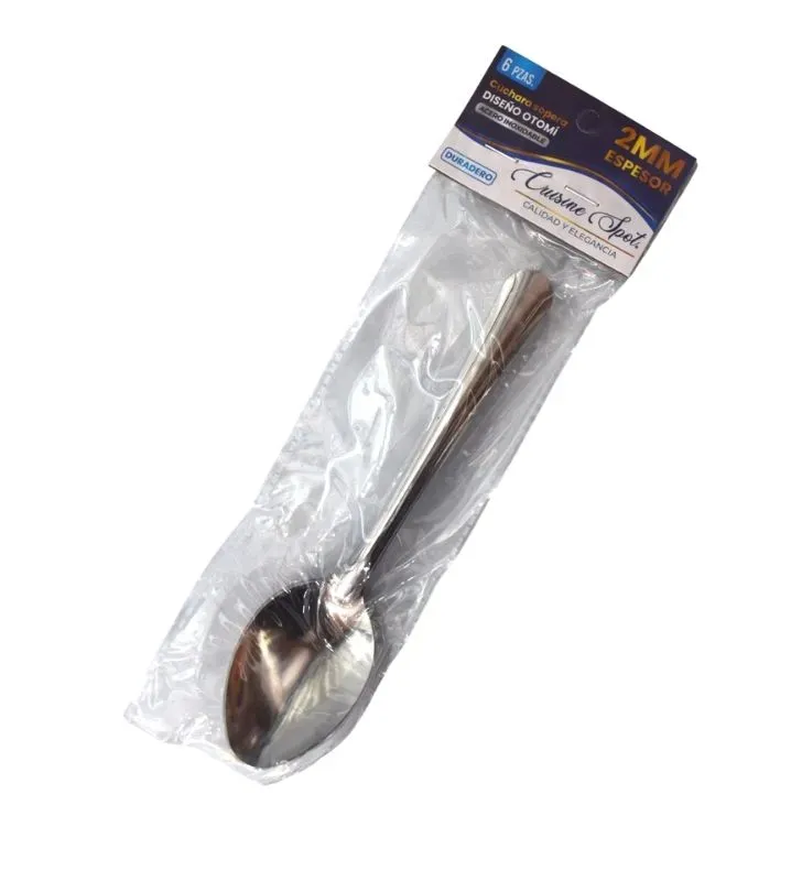 Set 6 Cucharas Soperas Otomí Cuisine Spot E115 – Acero Inoxidable