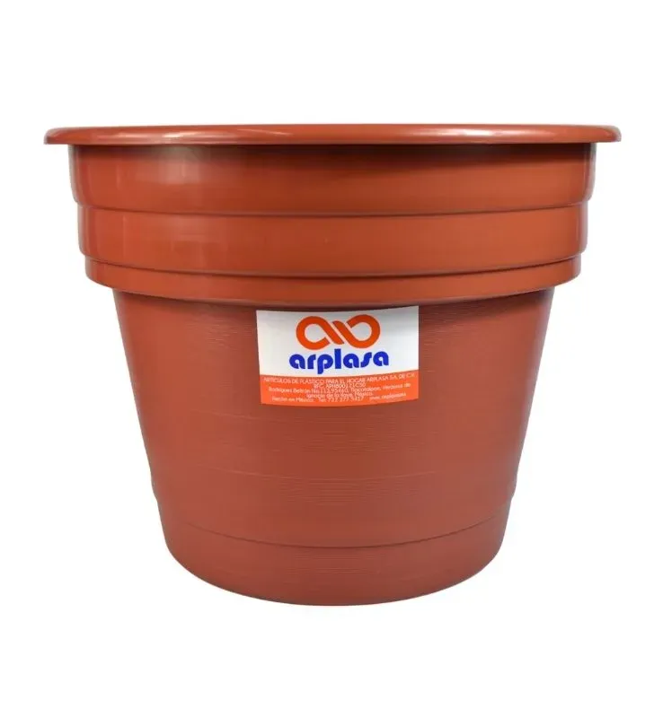 Macetón Grande Chocolate-Barro ARPLASA para Exterior