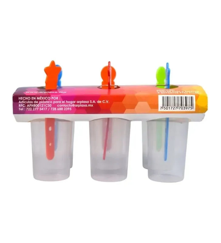 Molde para Paletas de Hielo ARPLASA – Plástico transparente