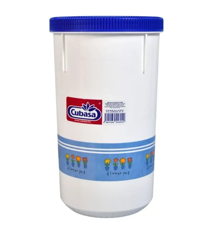 Cerealero Flores No. 4 Cubasa – Contenedor hermético 2.6L