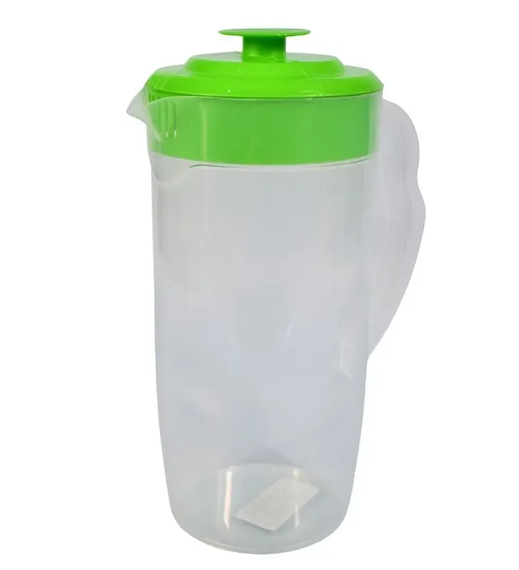 Jarra Stefy 2 Lts Europlast – Transparente con tapa multicolor