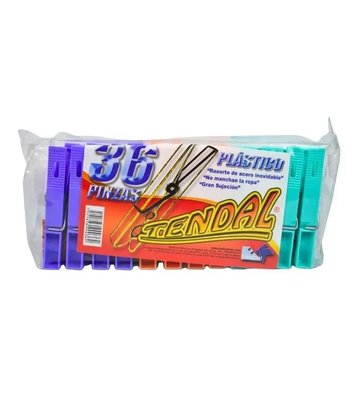 Pinzas para ropa Enkaplast – Set 36 piezas