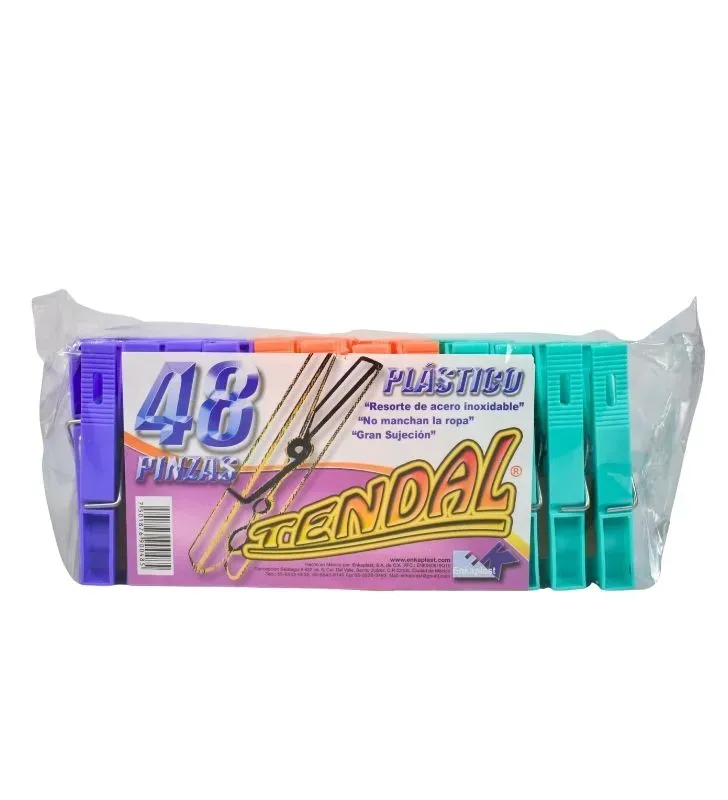 Pinzas para ropa Enkaplast – Set 48 piezas