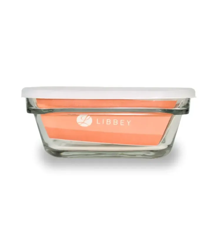 Tazón Chico Cuadrado Save N Store Libbey | Vidrio Resistente