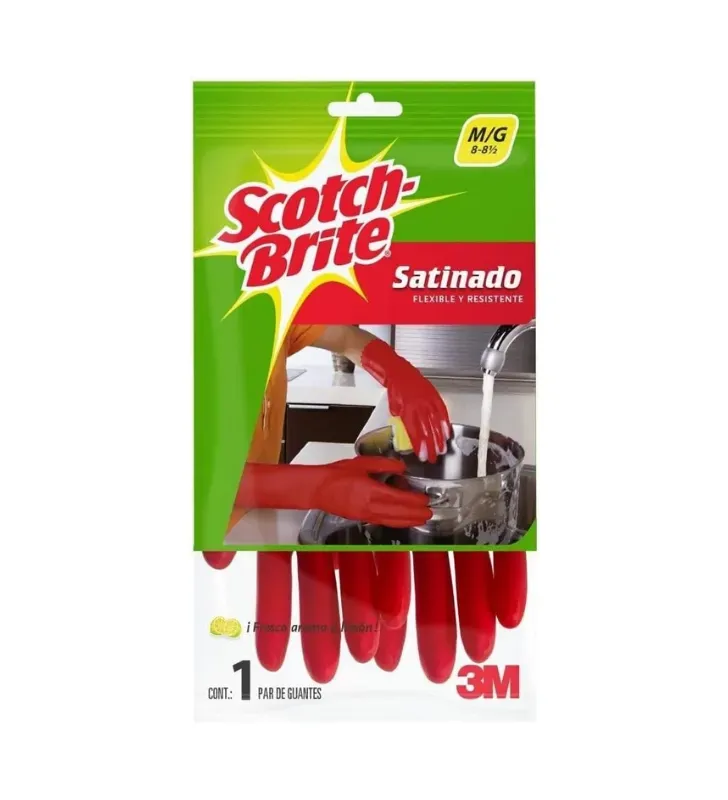 Guante Satinado Scotch-Brite 7582-9 – Talla Mediano-Grande (8–8½)