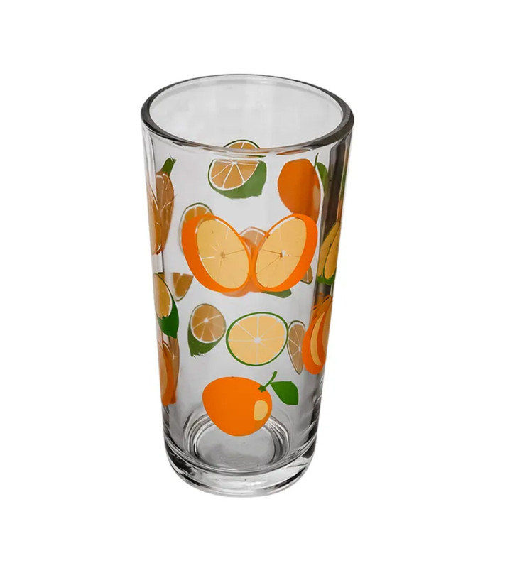 Vaso Decorado con Naranjas 8360 | Frescura y Estilo para tus Bebidas-LIBBEY